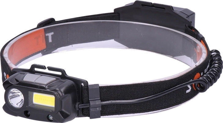 Επαναφορτιζόμενος LED φακός κεφαλής Solight 3 W + COB, 150 + 60 lm, Li‑Ion - 1 τεμ.