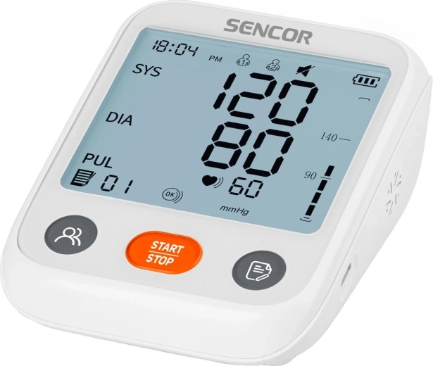 Ψηφιακό πιεσόμετρο βραχίονα Sencor SBP 1150WH