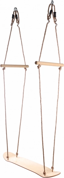 Ξύλινη κούνια τύπου σκέιτμπορντ για παιδιά