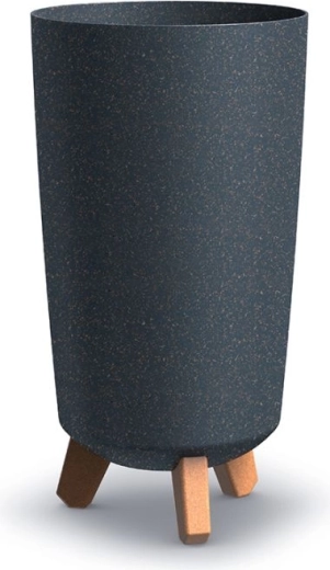 Γλάστρα Gracia Tubus Slim Eco Wood 19,5 cm ανθρακί