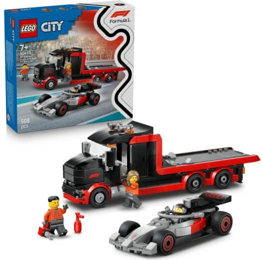 LEGO City Φορτηγό μεταφοράς F1 με μονοθέσιο AUDI F1