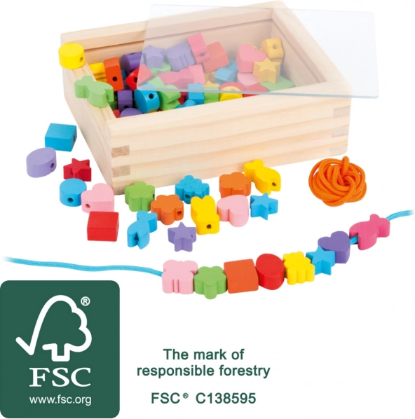 Ξύλινες χάντρες περαστές Small Foot