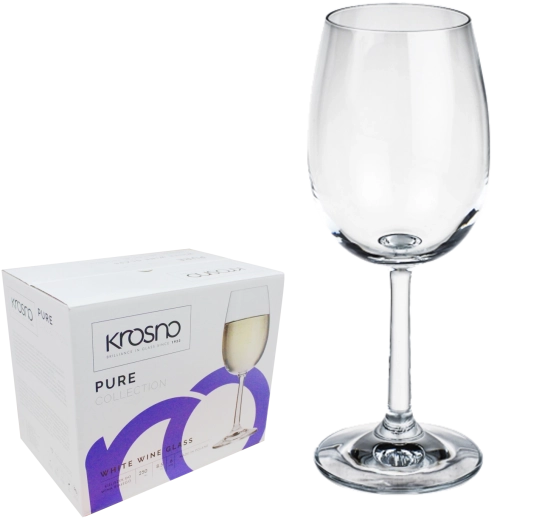 Σετ ποτηριών για λευκό κρασί Krosno Pure 280 ml – 6 τεμ.