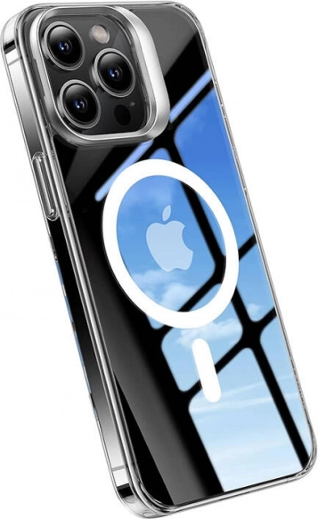 Θήκη TORRAS UPRO Lstand Clear‑Mag για iPhone 15 Pro – διάφανη