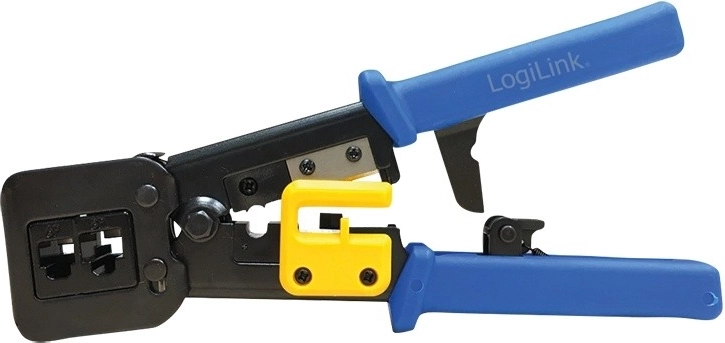 Πένσα κρimpαρίσματος LogiLink για RJ11/RJ12/RJ45 (EZ) με καστάνια και κόφτη
