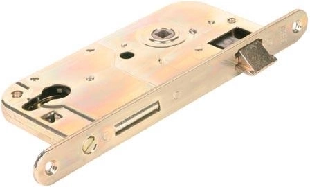 Χωνευτή κλειδαριά κυλίνδρου K113, απόσταση 90 mm, βάθος 80 mm, δεξιά/αριστερή, λευκός ψευδάργυρος