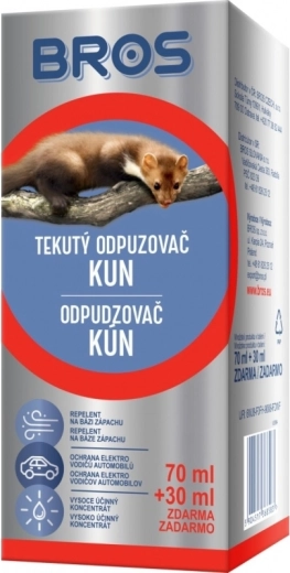 Bros υγρό απωθητικό για κουνάβια 70 ml + 30 ml δωρεάν
