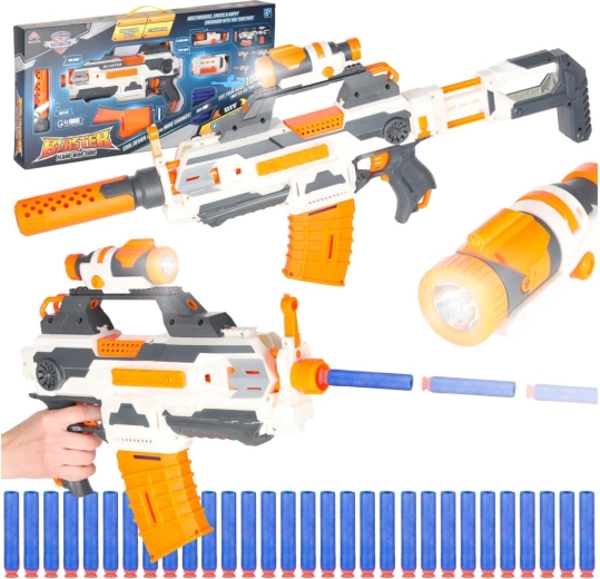 Αρθρωτό αφρώδες blaster 4 σε 1 με 30 βελάκια