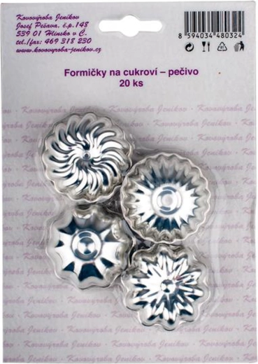 Σετ φορμών για κουλουράκια 4 cm, 20 τεμ.