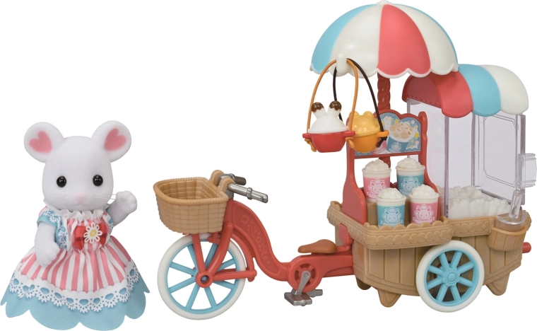 Sylvanian Families κινητό περίπτερο ποπ κορν με ποντικίνα