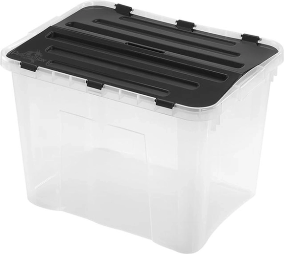 Πλαστικό κουτί αποθήκευσης με καπάκι HEIDRUN Classic 42 l