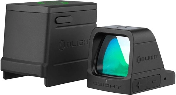 Olight Osight GN πράσινος σκοπευτικός δείκτης (red dot) με θήκη φόρτισης