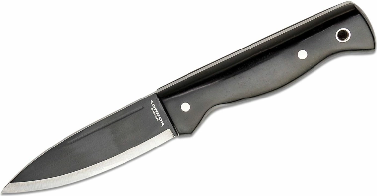 Τακτικό υπαίθριο μαχαίρι Condor Darklore 11 cm με μαύρη Micarta και θήκη Kydex