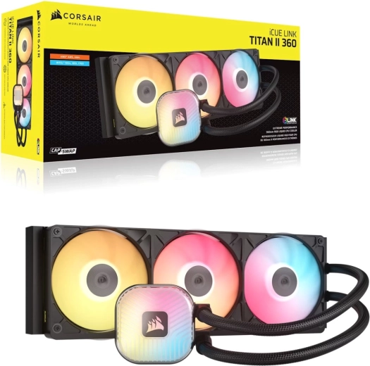Υδρόψυξη επεξεργαστή Corsair iCUE LINK TITAN II 360RX RGB 360 mm