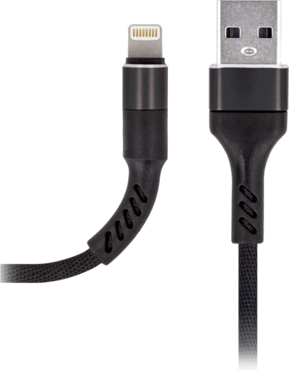 Καλώδιο φόρτισης Maxlife Lightning 2 A, 1 m, μαύρο
