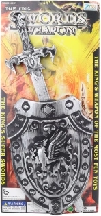 Πλαστικό σπαθί με ασπίδα για παιδιά