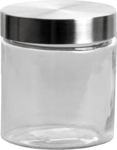 Γυάλινο δοχείο 0,9 l με ανοξείδωτο καπάκι