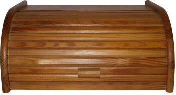 Ψωμιέρα από οξιά, ανοιχτό καρυδί, 39 × 28 × 18 cm