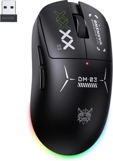 Ασύρματο gaming ποντίκι Onikuma DM03 RGB μαύρο