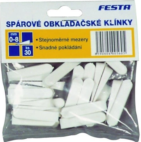 Πλαστικά σφηναράκια πλακιδίων 0–4 mm, 100 τεμ. FESTA