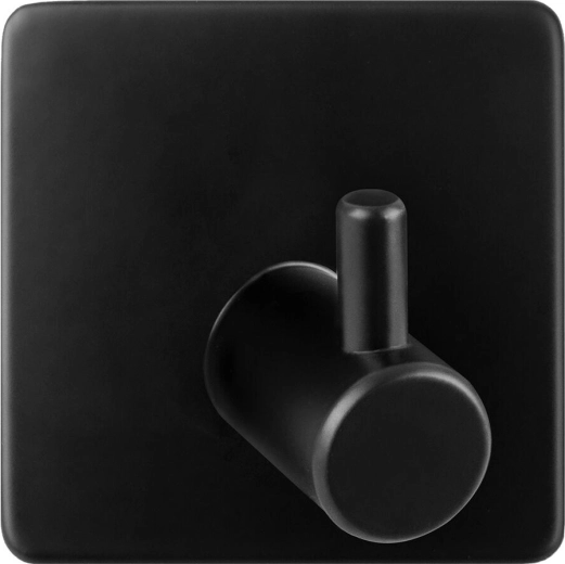 Αυτοκόλλητος μεταλλικός γάντζος 4,5 × 4,5 × 2,03 cm – μαύρος