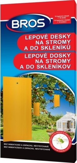 Bros κολλητικές παγίδες για δέντρα και θερμοκήπια, 10 τεμ.