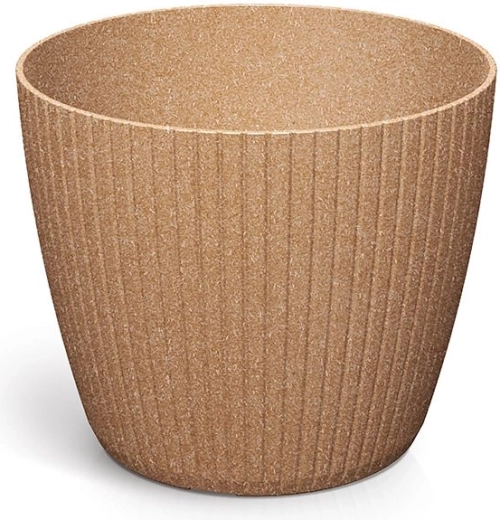 Γλάστρα Lamia Eco Wood 17,8 cm naturo