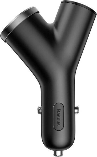 Φορτιστής αυτοκινήτου Baseus τύπου Y, 2× USB 3,4 A, 40 W – μαύρο