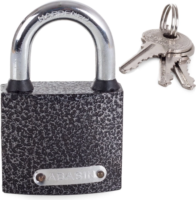 Κρεμαστή κλειδαριά 50 mm με σκληρυμένο κρίκο και 3 κλειδιά