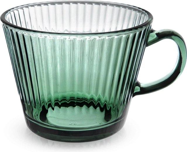 Πράσινη γυάλινη κούπα VERDE 420 ml