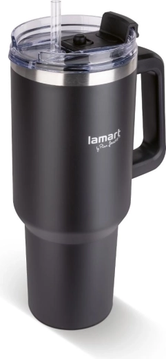 Θερμομονωτική κούπα Lamart Huge μαύρη 0,9 l