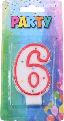 Κερί πάρτι για τούρτα - αριθμός 6