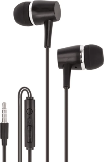Ενσύρματα ακουστικά in-ear Setty – μαύρα
