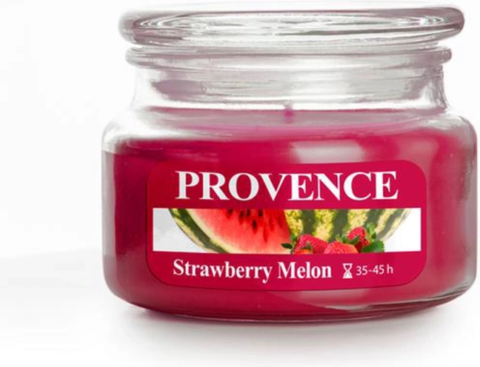 Αρωματικό κερί σε γυάλινο δοχείο PROVENCE φράουλα και πεπόνι 200 g