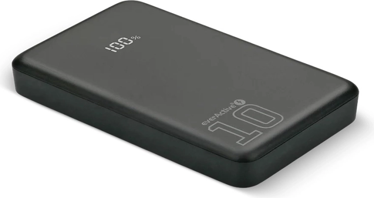 Powerbank 10 000 mAh με LCD, γρήγορη φόρτιση 20W, 2× USB‑C και 1× USB‑A