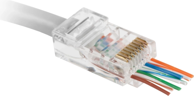 Διέλευσης αρθρωτό βύσμα RJ45 8P8C Cat.5e