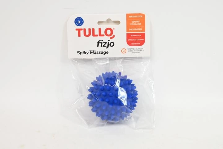 Fizjo αποκαταστατική μπάλα μασάζ με ακίδες 6,6 cm μπλε