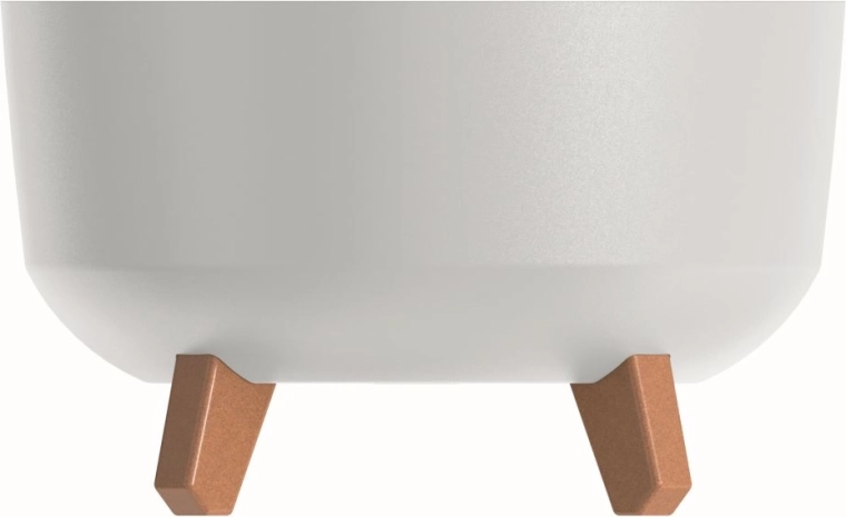 Γλάστρα Gracia Low 23,5 cm λευκή σε ποδαράκια