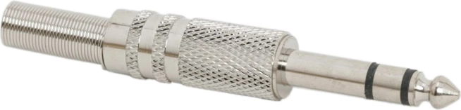 Στερεοφωνικό βύσμα Jack 6,3 mm, μεταλλικό