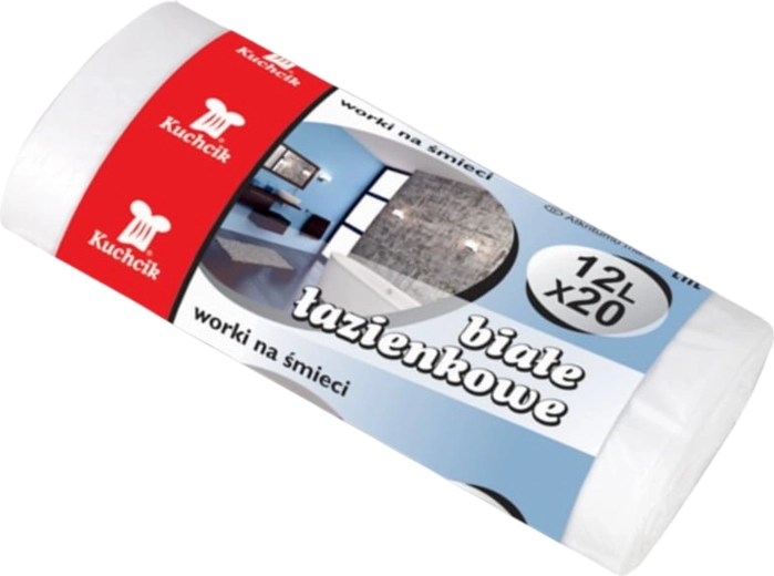 Σακούλες απορριμμάτων 12 l Kuchcik λευκές HDPE