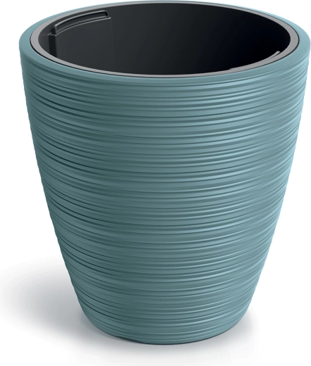 Γλάστρα VENA ROUND με ένθετο, σκανδιναβικό μπλε 19,8 cm