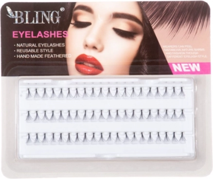 Φυσικές δεσμίδες βλεφαρίδων BLING, 14 mm