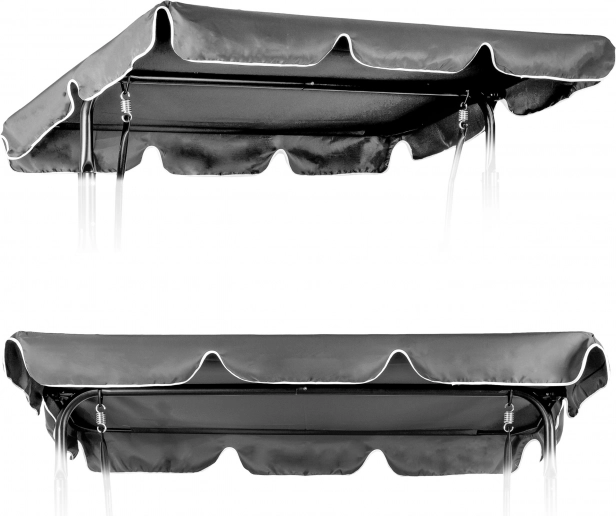 Σκεπή για κήπινη κούνια 200 x 120 cm αδιάβροχο κάλυμμα γκρι ModernHome