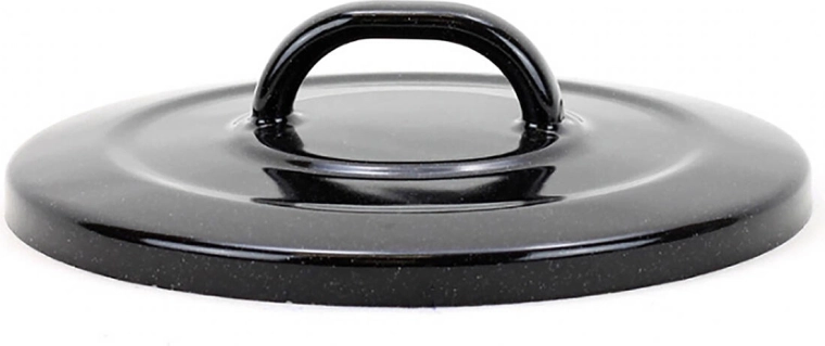 Καπάκι BELIS Standard 18 cm – εμαγιέ μαύρο με λευκή πιτσιλιά