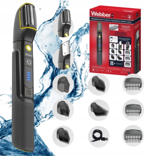 Webber 8v1 ασύρματο τρίμερ προσώπου και σώματος BG-600