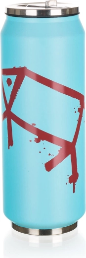Θερμοκούπα σε σχήμα κουτιού 430 ml BE COOL PIG, ανοξείδωτη, μπλε