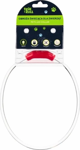 Φωτιζόμενο LED κολάρο USB για σκύλο και γάτα