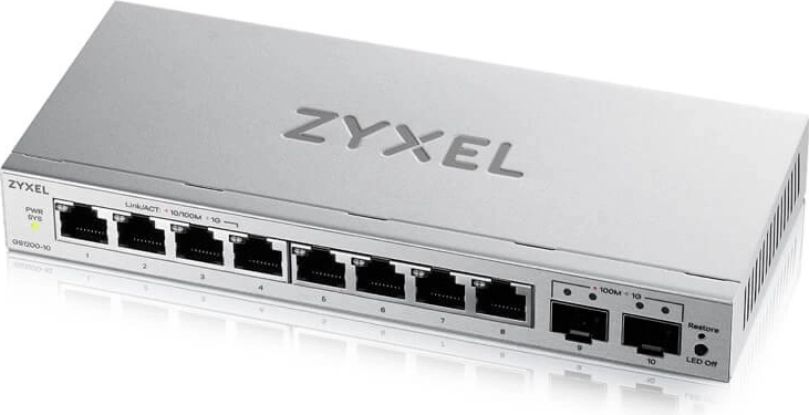 Zyxel GS1200-10 v3 – gigabit switch 8 θυρών με 2 SFP uplinks