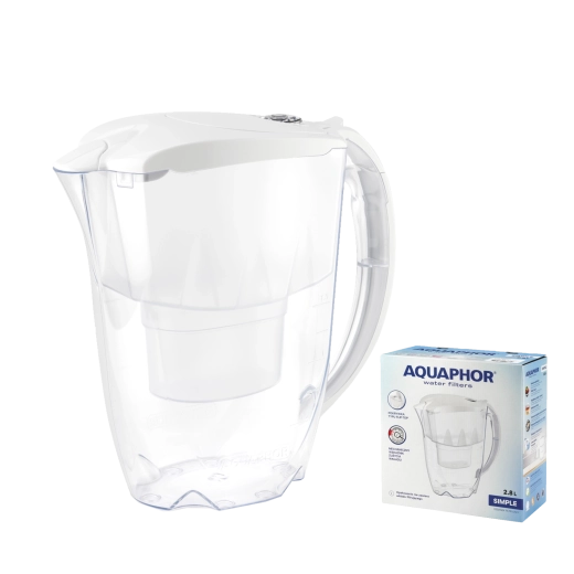 Κανάτα φιλτραρίσματος Aquaphor Simple 2,8 l λευκή