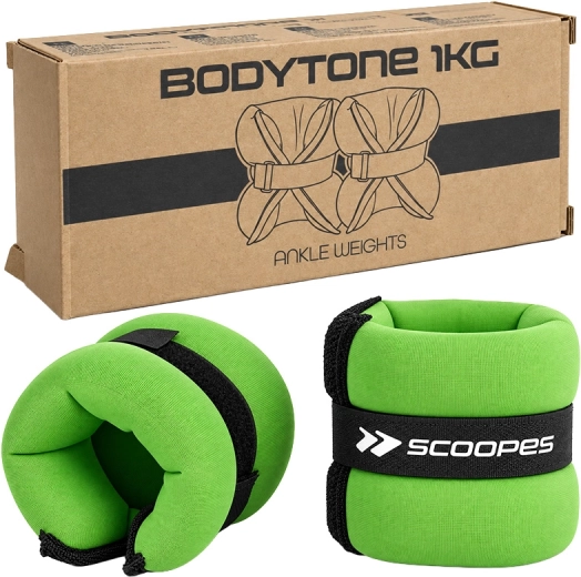 Βάρος καρπού BodyTone 1 kg πράσινο - 1 τεμάχιο